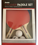 Franklin Sports 2 Player Paddle Set w/ 3 Table Tennis Balls NEW - $9.89