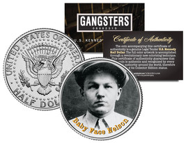 Baby Face Nelson Gangster Bank Robber Jfk Kennedy Half Dollar Us Colorized Coin - £6.77 GBP