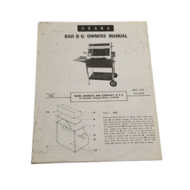Sears Bar-B-Q Owners Manual Barbecue Grill Model 5520 Stock No 916-55200 Book - £10.56 GBP
