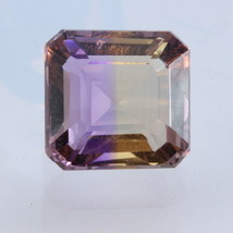 Bolivia Ametrine Yellow Purple Quartz Faceted 11 mm Octagon Square 6.16 carat - £85.31 GBP