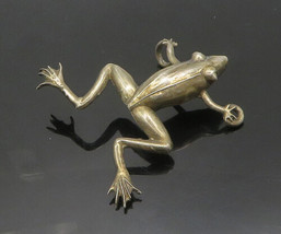 925 Sterling Silver - Vintage Dark Tone Frog Motif Table Trinket - TR2688 - £79.74 GBP