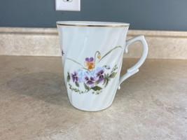 Lady Gourmet Collection Purple Violets Porcelaine Made In China Coffee /... - $127.19 MXN