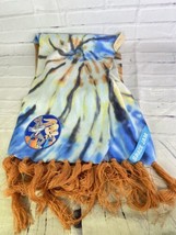 Space Jam Bugs Lola Bunny Tie Dye All Over Scarf with Tassels Adult Unisex NEW - £21.75 GBP
