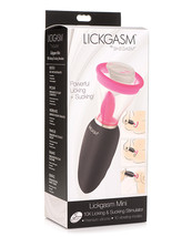 Inmi Shegasm Lickgasm Mini 10X Licking &amp; Sucking Stimulator - Black/Pink - $121.99