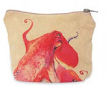 Red Octopus 913390 Travel Pouch Bag Purse 5.5 X 7.5&quot; Zipper Enclosure - £10.16 GBP