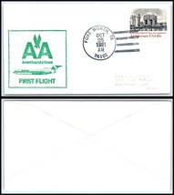 1981 US Cover - First Flight American Airlines, Fort Worth, Texas C6 - $2.96