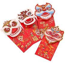 12 Pieces Chinese Happy New Year Red Envelopes Lucky Money Envelopes (Li... - £10.48 GBP