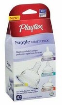 Lot of 2 Playtex Nipple Medium Flow Variety Kit 4 Count/PK - £12.78 GBP