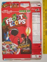 Empty Cereal Box Kellogg&#39;s 2008 FROOT LOOPS Indiana Jones [Z3A1b] - $31.68