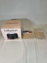 NIB-KoluaWax Waxing hair removal kit with 2 packages of waxing wood sticks - £36.94 GBP