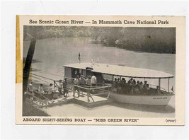 Mammoth Cave National Park Miss Green River Ad Card 1950&#39;s - $17.82