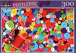 Colorful Buttons and Thread - 300 Pieces Jigsaw Puzzle - $14.84