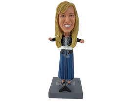 Custom Bobblehead Woman With Both Arms Spread Lead Orchestra With One Hand - Spo - £69.69 GBP