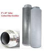8&quot; x 40&quot; 1100CFM Hydro Air Carbon Filter Odor Control Scrubber Inline Ex... - €133,71 EUR