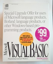 Microsoft Visual Basic Standard Edition Version 3.0 Sealed 3.5 Disks Books Vtg - $132.99