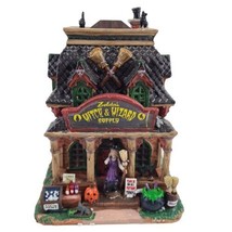  Lemax Spooky Town Zelda’s Witch &amp; Wizard Supply Halloween Lighted House 35601 - £22.38 GBP