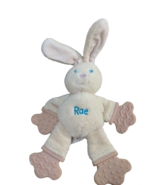 FLAWED Bright Starts plush RAE bunny rabbit rattle teether cream pink bl... - £19.66 GBP