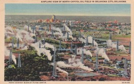 Oklahoma City OK Airplane View of North Capitol Oil Field Postcard D28 - £2.34 GBP