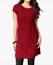 Style &amp; Co Short Sleeve Cable Knit Tunic Sweater Dress Size XLarge - £17.45 GBP