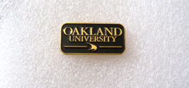 Oakland University Golden Grizzlies Black and Gold Tone Lapel Hat Pin Badge - £11.83 GBP