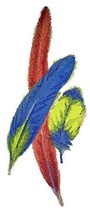 Custom and Unique Fancy Feather Collection[Scarlet Macaw Feathers in Watercolor] - £19.51 GBP