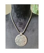 Chico&#39;s Women&#39;s Vintage Silver Tone Pendant Necklace With Lobster Clasp ... - $513.08 MXN