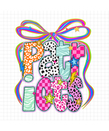 Patriots Mascot Coquette Bow PNG, Funky Leopard Letters PNG, School Spir... - €2,13 EUR