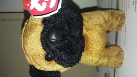 Ty Beanie Babies Rootbeer the brown and black pug dog Brand New with min... - $19.95