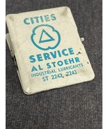 Rare VINTAGE CITIES SERVICE Al Stoehr Industrial Lubricants Metal Paper ... - $44.55