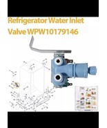 W10408179 W10179146 Dual Water Inlet Valve For Kenmore Whirlpool Refrige... - $14.84
