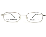Modzflex Eyeglasses Frames Modern MX910 Silver Rectangular Full Rim 48-1... - $42.56