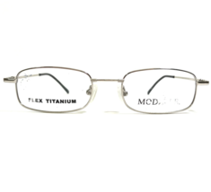 Modzflex Eyeglasses Frames Modern MX910 Silver Rectangular Full Rim 48-19-140 - £33.27 GBP