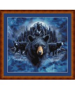 BLUEMOON BLACK BEARS-pdf x stitch chart Original Artwork ©Steven Michael... - £9.48 GBP