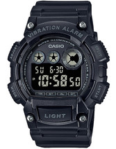 Casio Men&#39;s Quartz Watch Resin Strap Black 38mm W-735H-1BVCF - $95.49