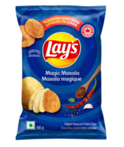 12 Bags of Lay’s Magic Masala Ridged Potato Chips 66g Each - Free Shipping - £31.77 GBP