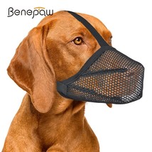 Benepaw Soft Dog Muzzle For Small Medium Large Dogs Breathable Mesh Puppy Pet Mo - £25.54 GBP