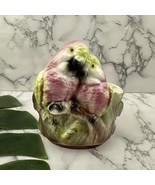 Vintage Bird Planter Vase Pink Love Birds Ceramic Decor Mid Century CA Made - $25.73