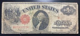 1917 $1. Red Seal Large Bill. US PAPER MONEY LARGE NOTE. 20210106 - £83.92 GBP
