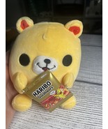 Snackles Haribo Nancy Bear ZURU 5in Soft Plush Stuffed Animal Holding Ca... - $10.00