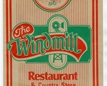 The Windmill Restaurant &amp; Country Store Menu Rainbow Blvd Salida Colorado  - £17.36 GBP