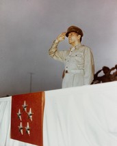 General Douglas MacArthur salutes as he reviews troops in Japan Photo Print - $8.81+