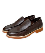 Brooks Brothers Brown Leather Wearlight Penny Loafers Shoes, Sz 8.5 BBSH... - $188.89 CAD
