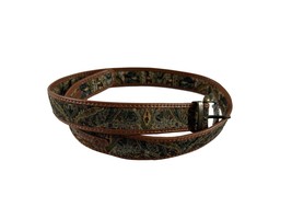 Vintage Express Womens Belt Size Medium Multi Color Tapestry Style - $18.81