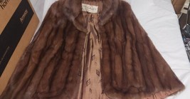Vintage Bishops of Indianapolis Fur Stole Cape Shawl Sable Brown Nice Beautiful - £400.96 GBP