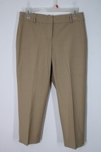 Talbots 4P Tan Brown Curvy Signature Crop Dress Pants BH684 - £22.74 GBP