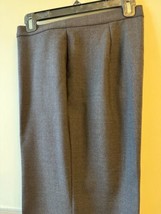 NWT MARINA RINALDI Wool Blend Dark Brown Straight Leg Trousers SZ 23/US ... - £114.36 GBP