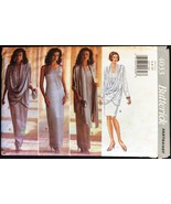 Uncut Size 6-10 Bust 30 ½ - 32 ½ EASY Draped Jacket Dress Butterick 4033 Pattern - $7.99
