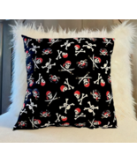 Accent Pillow Cover Throw Pillow Cover Pirate Pillow Cover Embroidered - £18.86 GBP