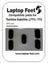Laptop feet for Toshiba Satellite L775 / L770 compatimble kit (5p adh by3M) - $12.55
