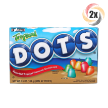 2x Packs Tootsie Dots Assorted Tropical Flavored Gumdrops Theater Candy 6.5oz - $12.22
